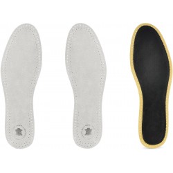 BIAŁE Wkładki do butów 0,3 cm SKÓRA NATURALNA + PIANKA LATEKSOWA Wyściółki 3 mm / G11-01
